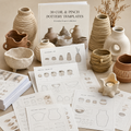 30 Coil & Pinch Pottery Templates