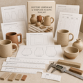 Pottery Shrinkage & Template Scaling Toolkit